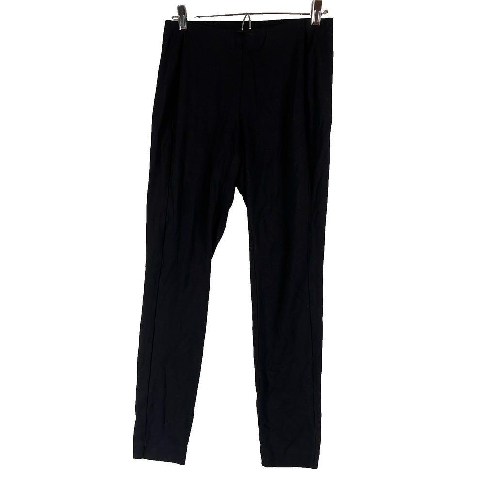 J. Jill Womens Small Black Ponte Leggings Stretch Pull On Slim Fit Excellent